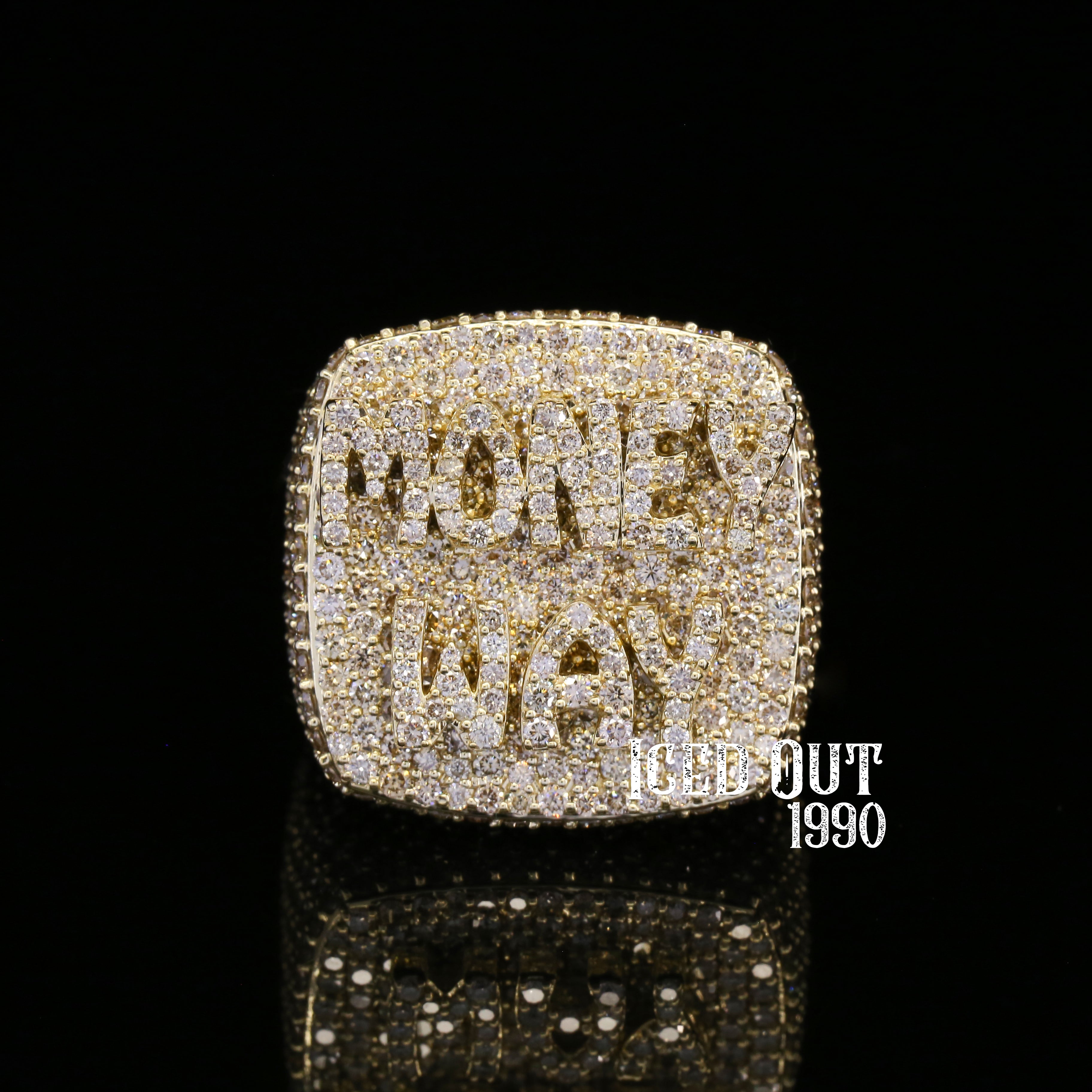 7.31 Carat Round Shape Moissanite Diamond Iced Out Hip Hop Ring For Women And Men