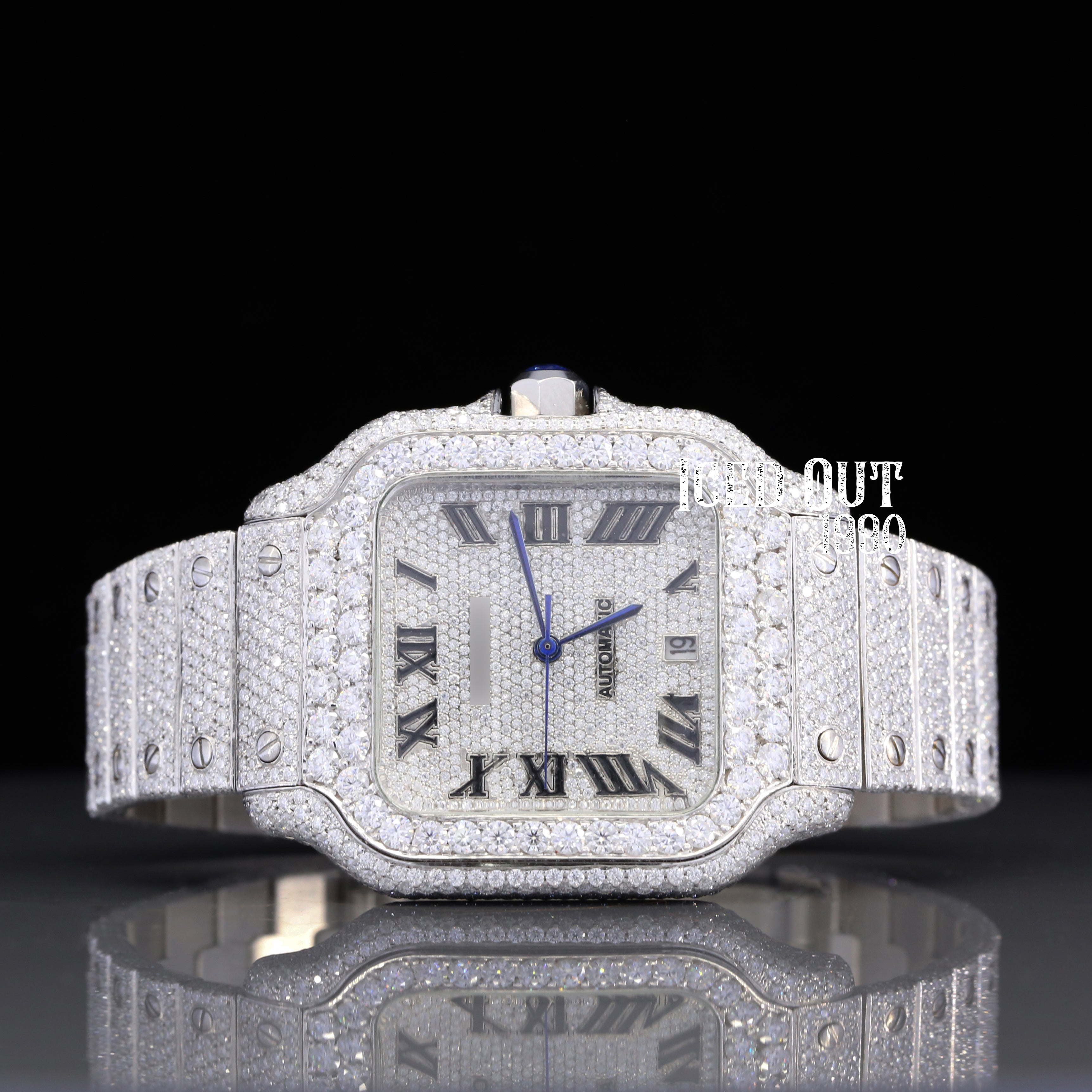 Amazing Best Iced Out Moissanite Diamond Hip Hop Watch