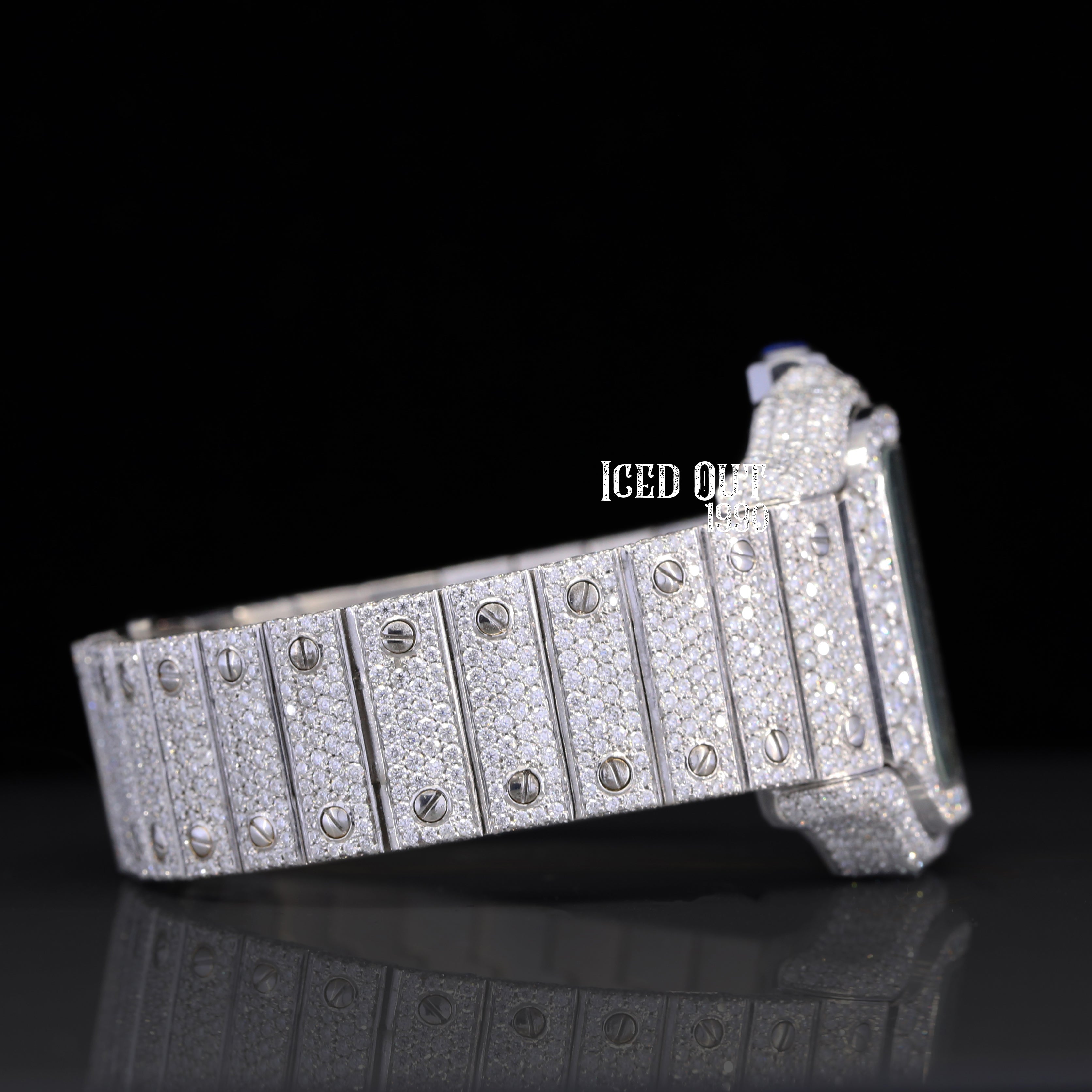 Amazing Best Iced Out Moissanite Diamond Hip Hop Watch