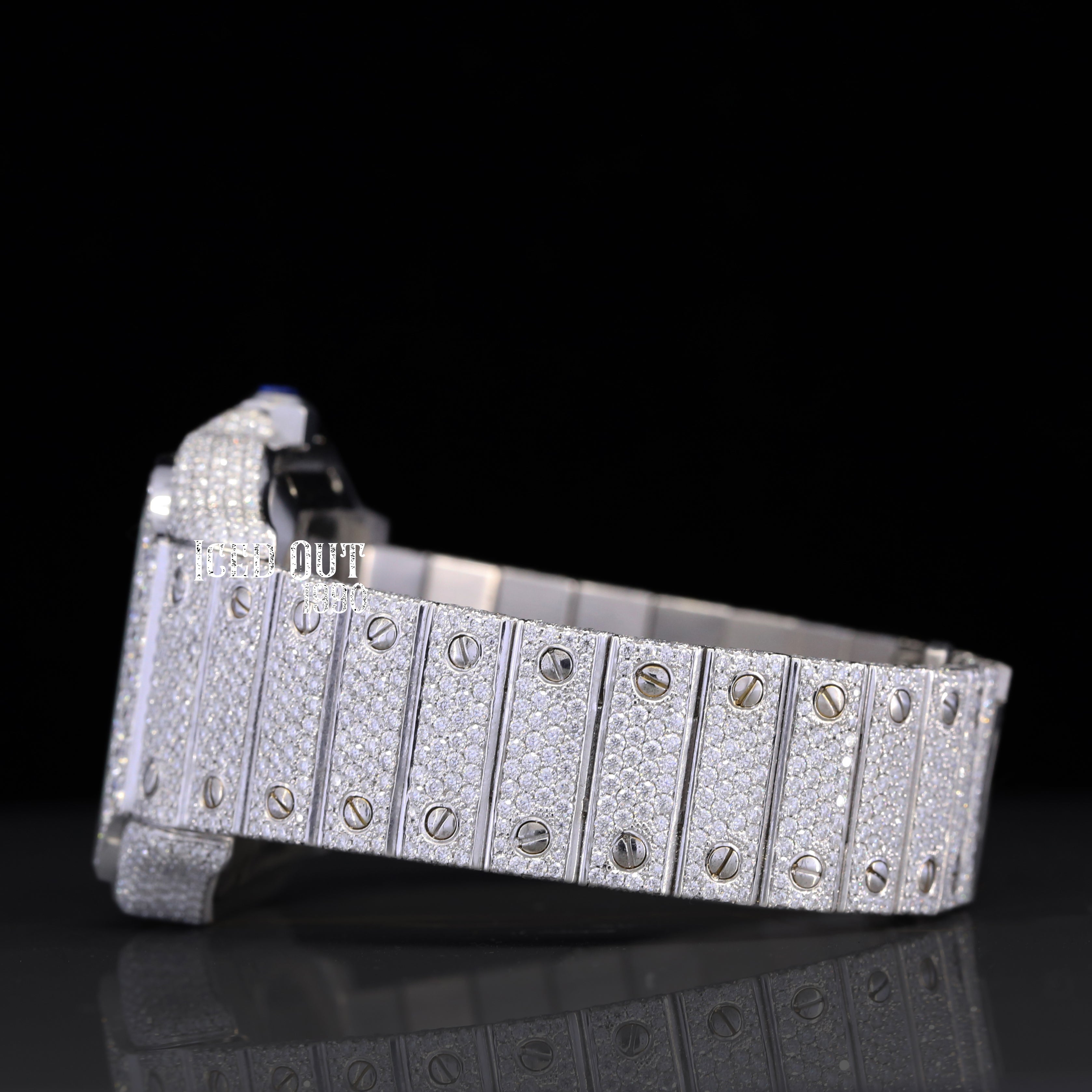 Amazing Best Iced Out Moissanite Diamond Hip Hop Watch