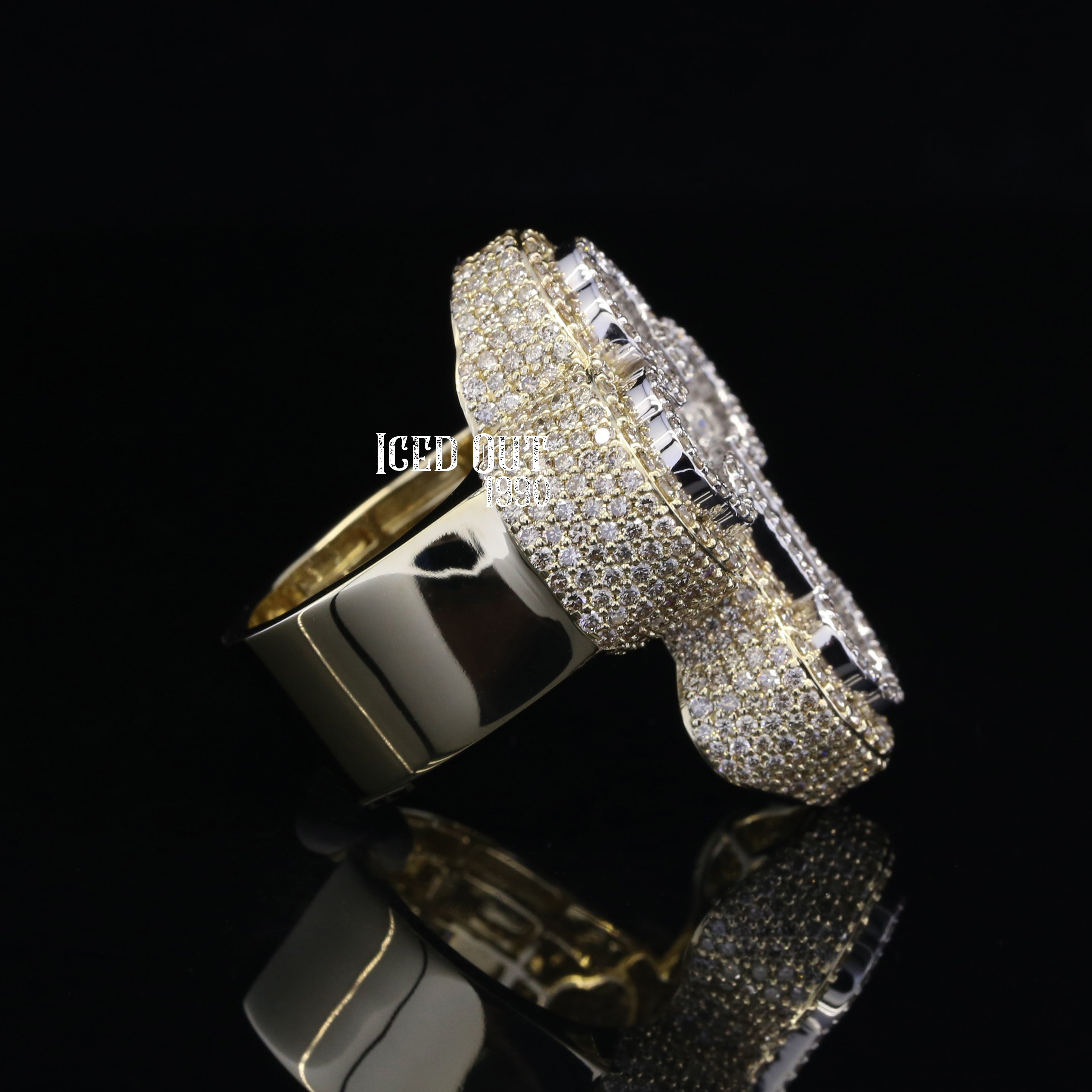 6.04 Carat Amazing Moissanite Diamond Iced Out Hip Hop Ring For Women And Men