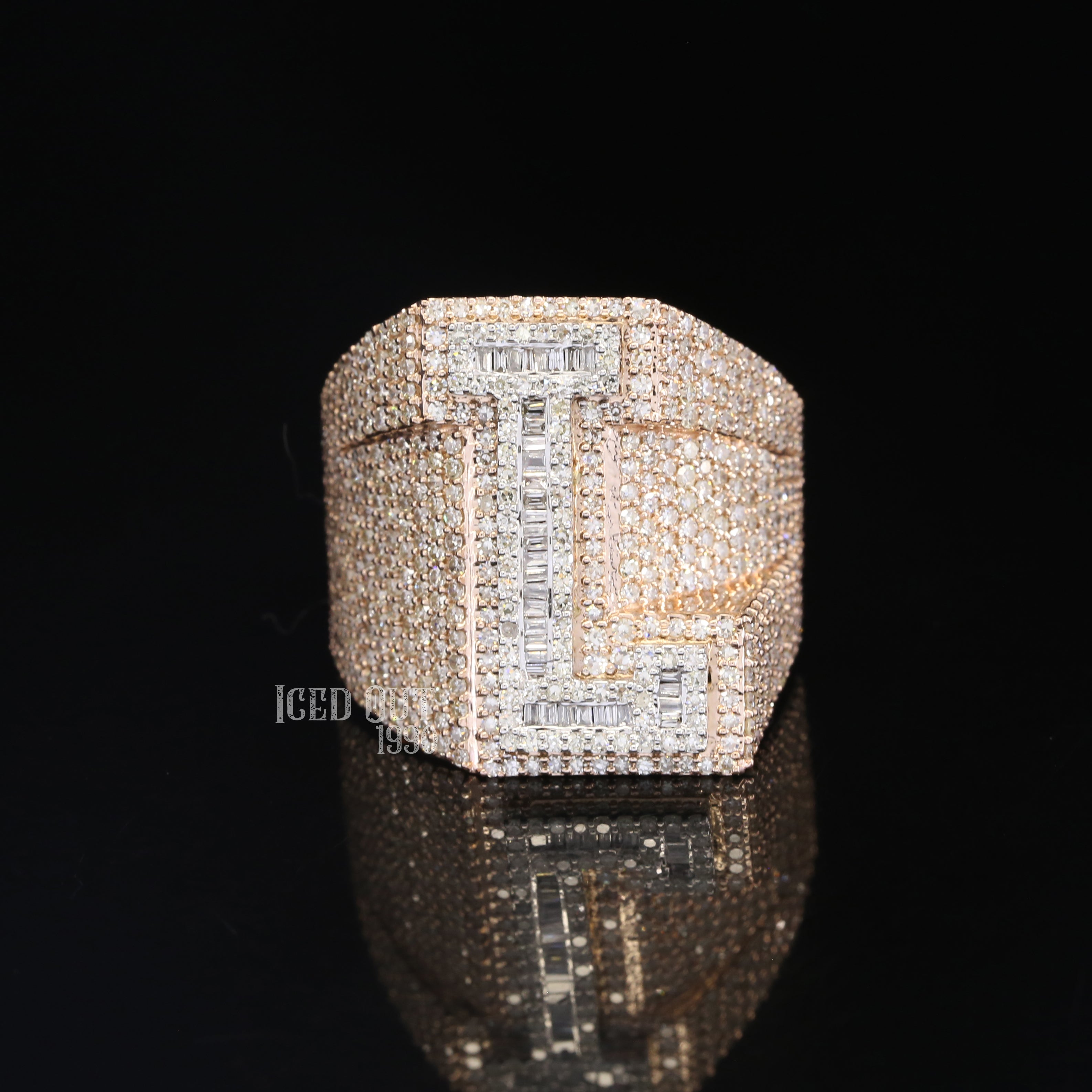 3.14 Iced Out Moissanite Diamond Hip Hop Ring For Women And Men