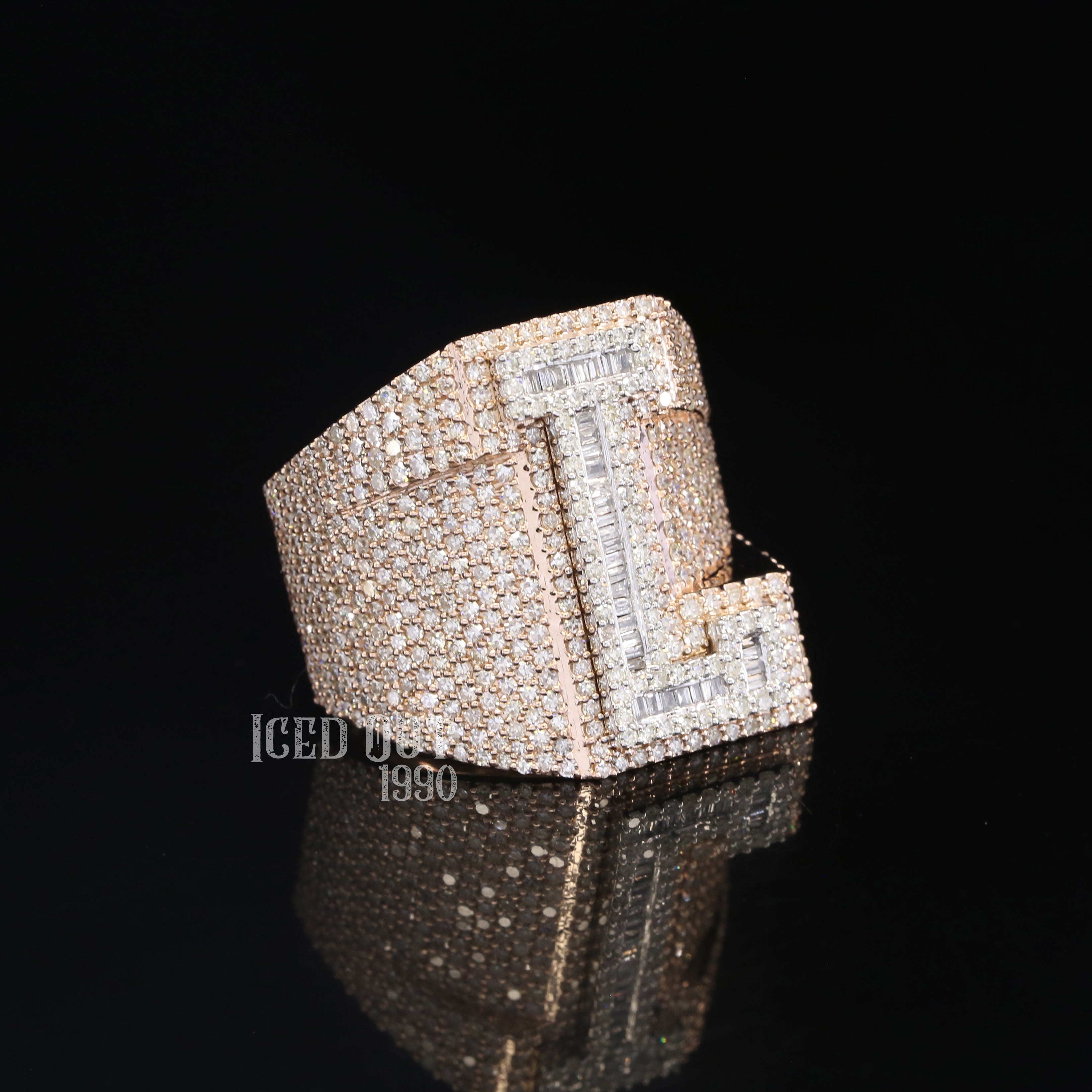 3.14 Iced Out Moissanite Diamond Hip Hop Ring For Women And Men