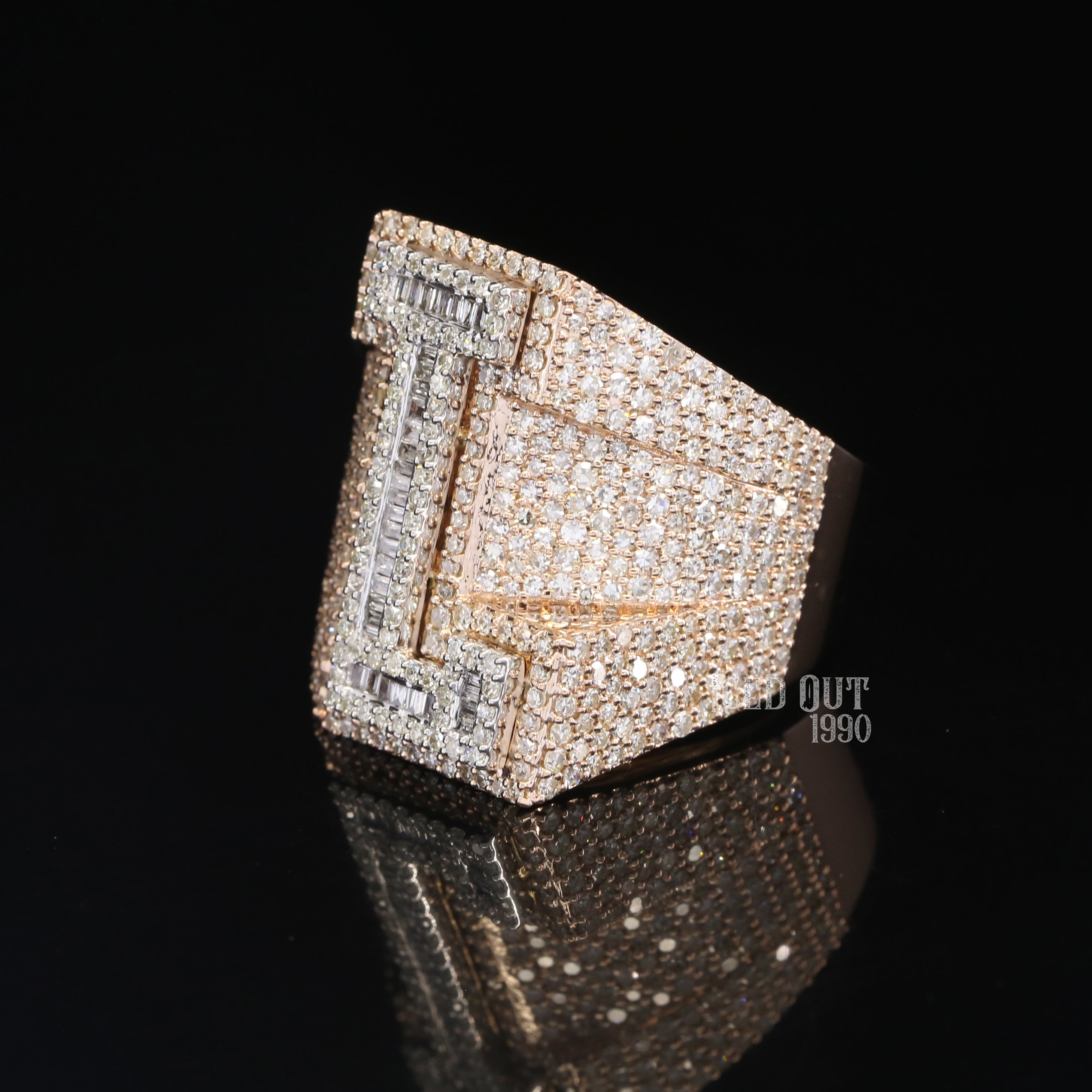 3.14 Iced Out Moissanite Diamond Hip Hop Ring For Women And Men