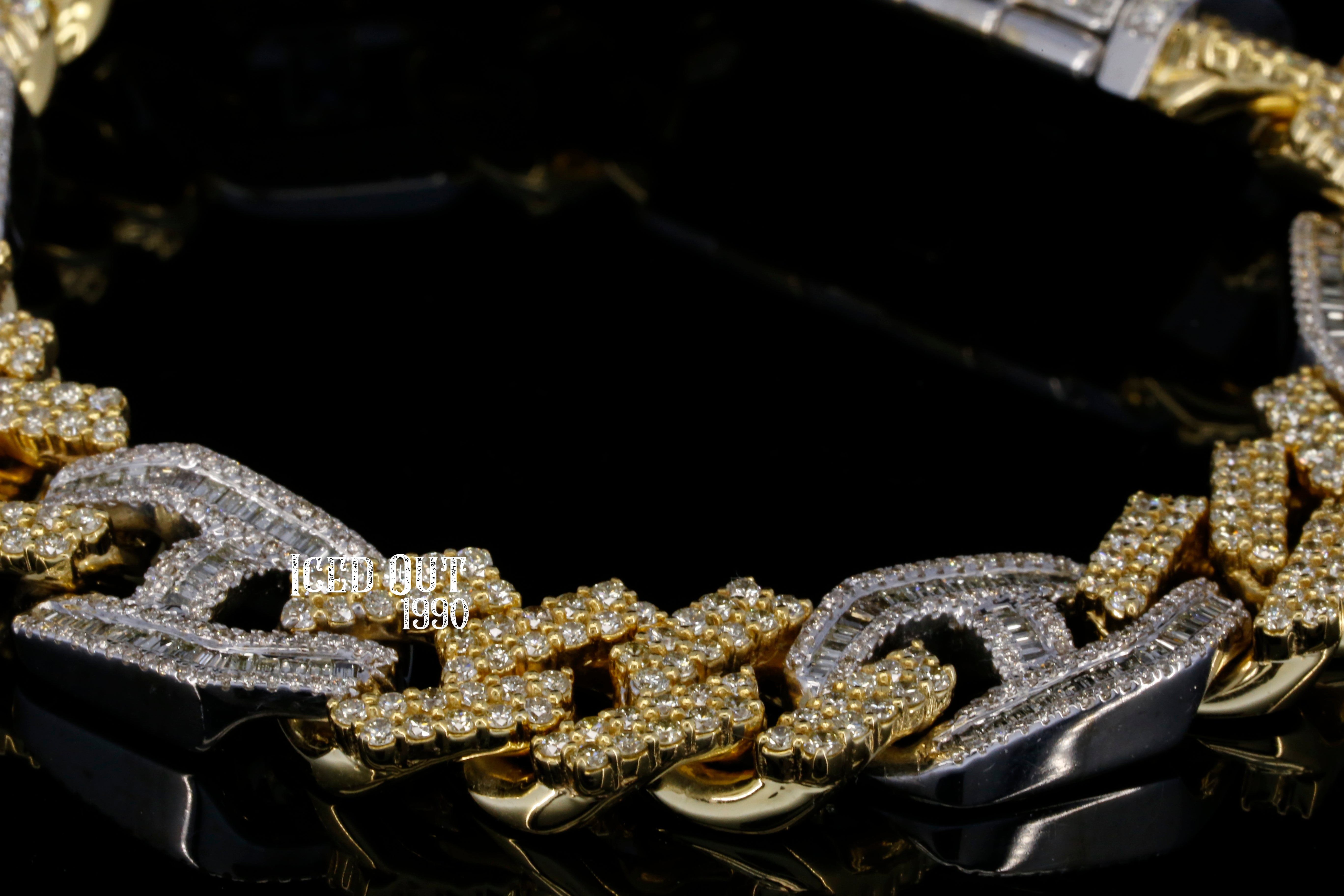 82.0 Carat Moissanite Diamond Hip Hop Iced Out Bracelet