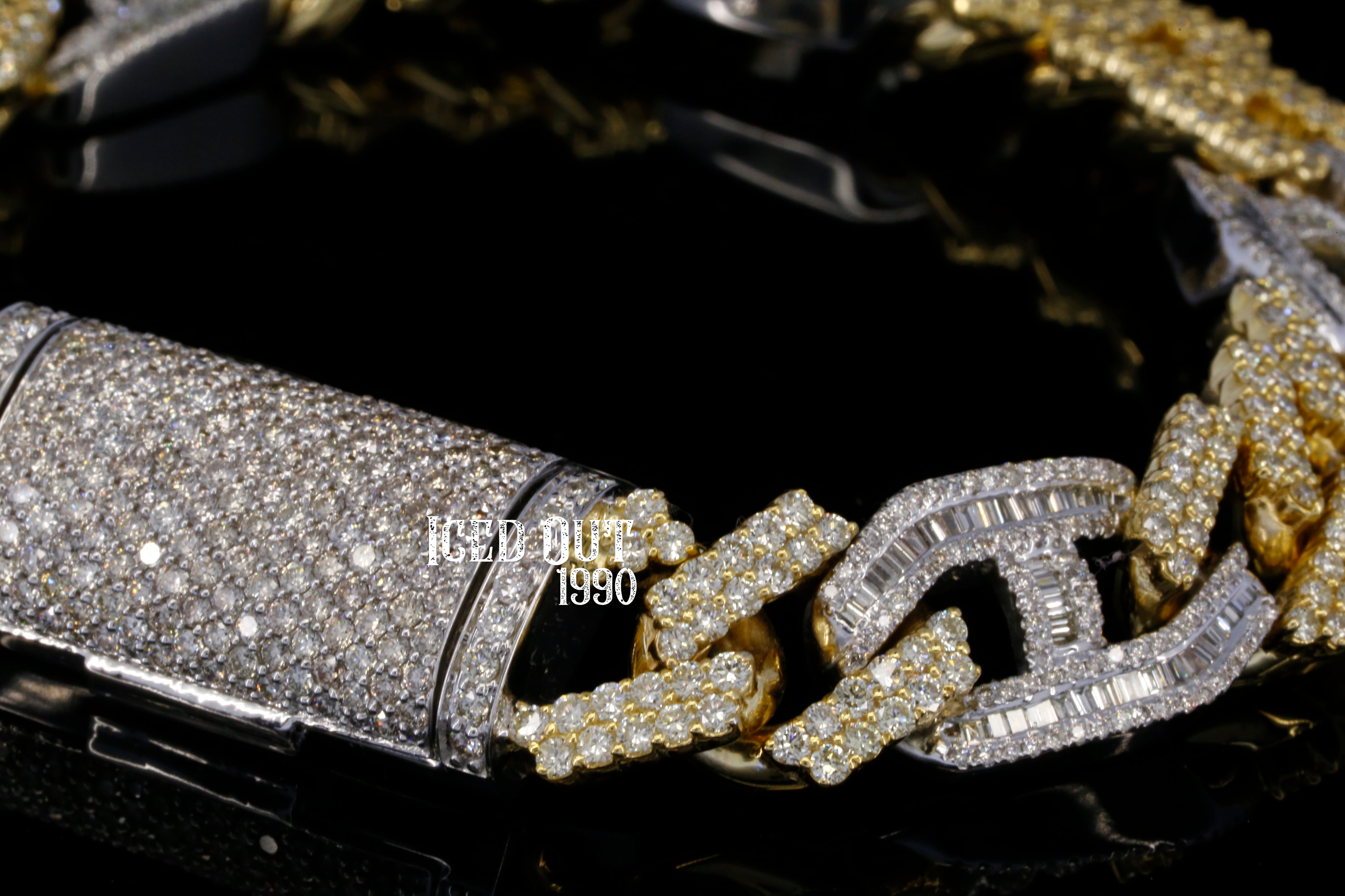 82.0 Carat Moissanite Diamond Hip Hop Iced Out Bracelet