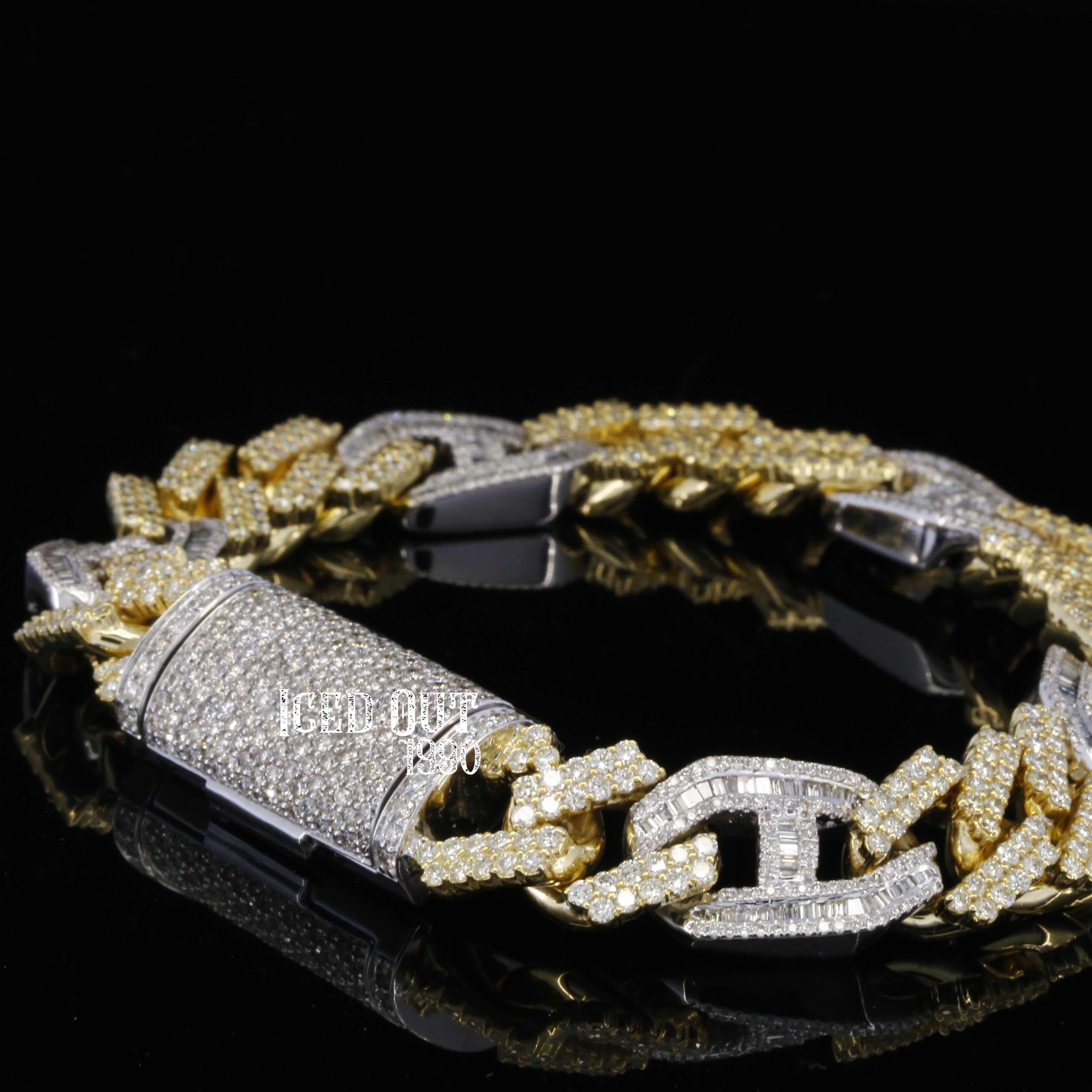 82.0 Carat Moissanite Diamond Hip Hop Iced Out Bracelet