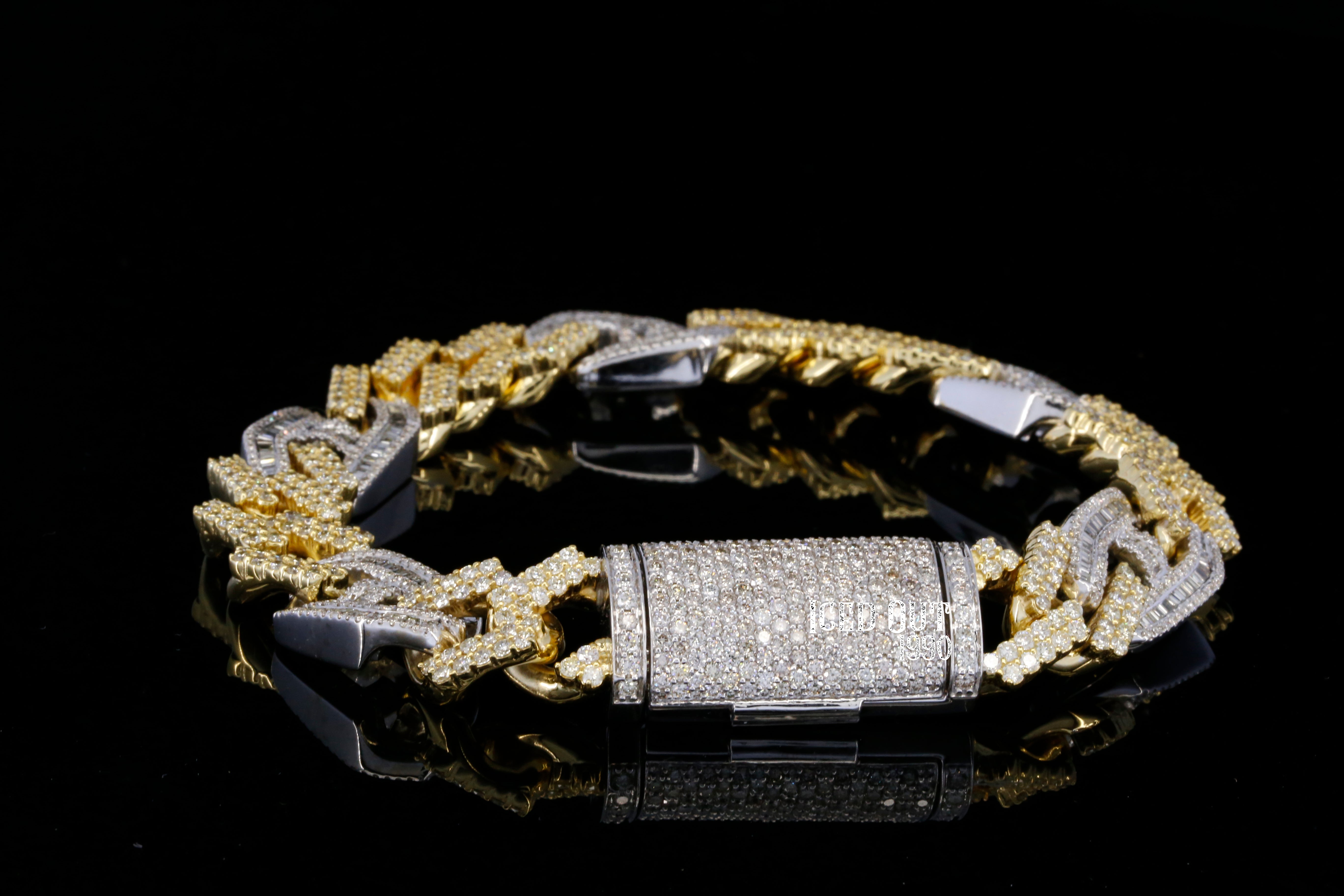 82.0 Carat Moissanite Diamond Hip Hop Iced Out Bracelet