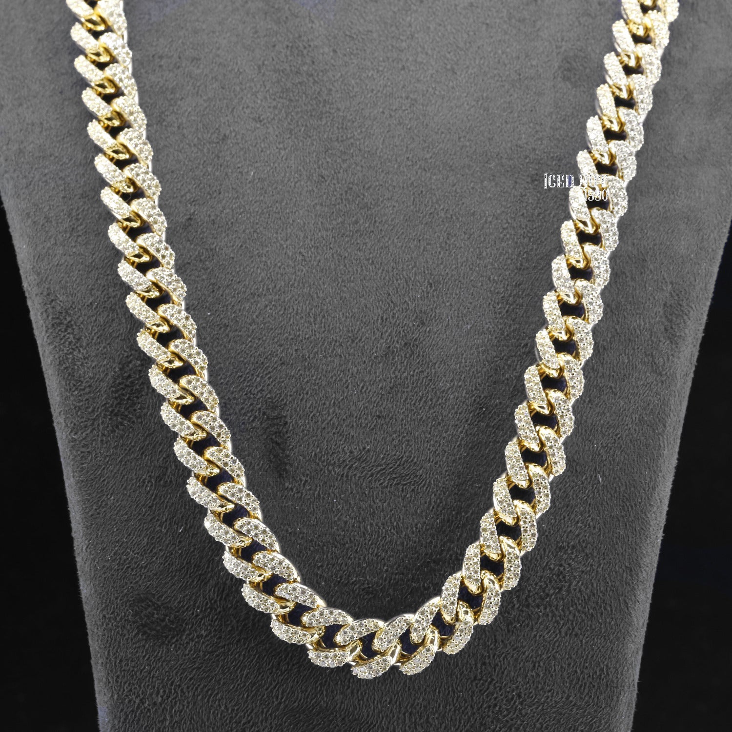 Round Cut Moissanite Miami Cuban Hip Hop Chain