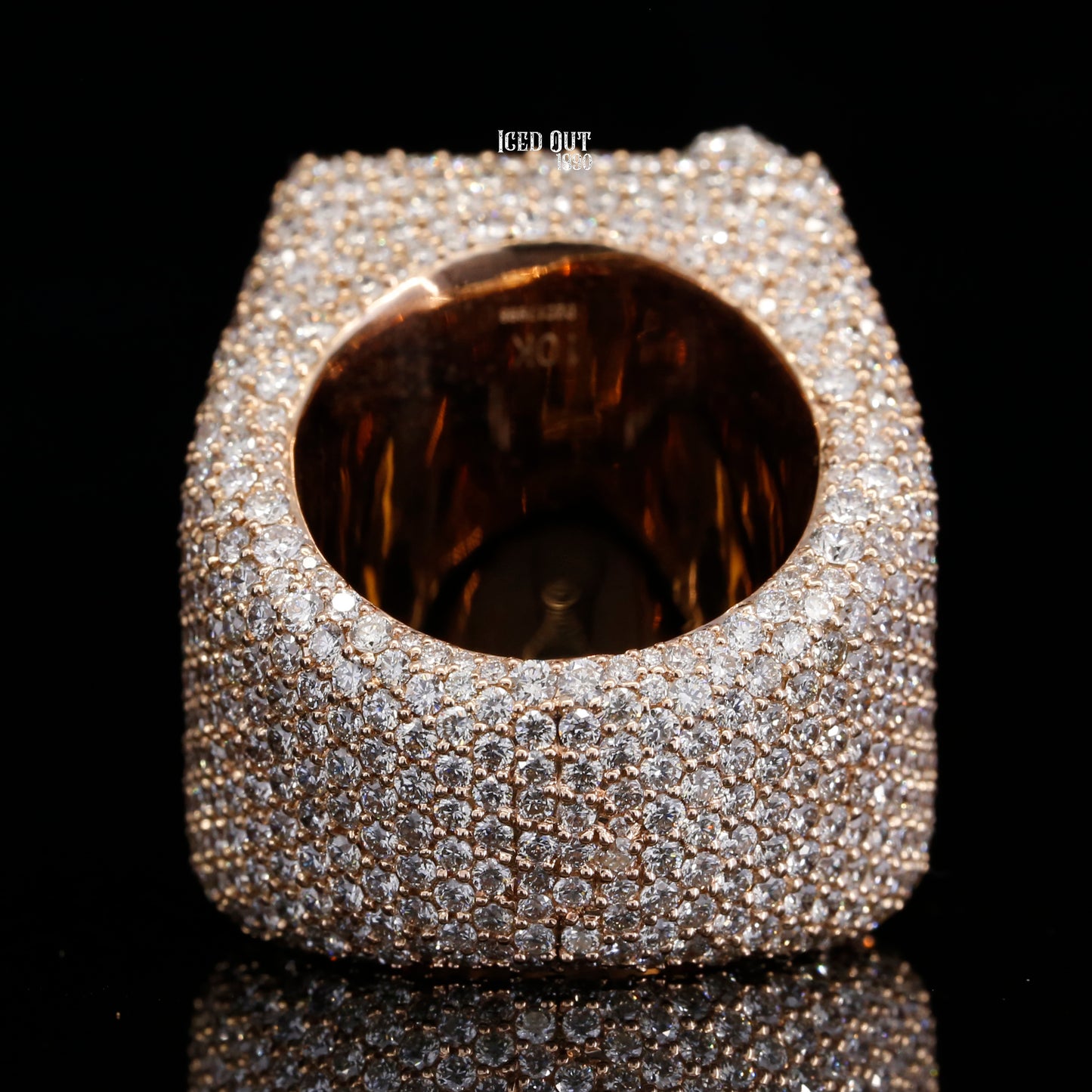 Moissanite Diamond Initial Number 7 Ring