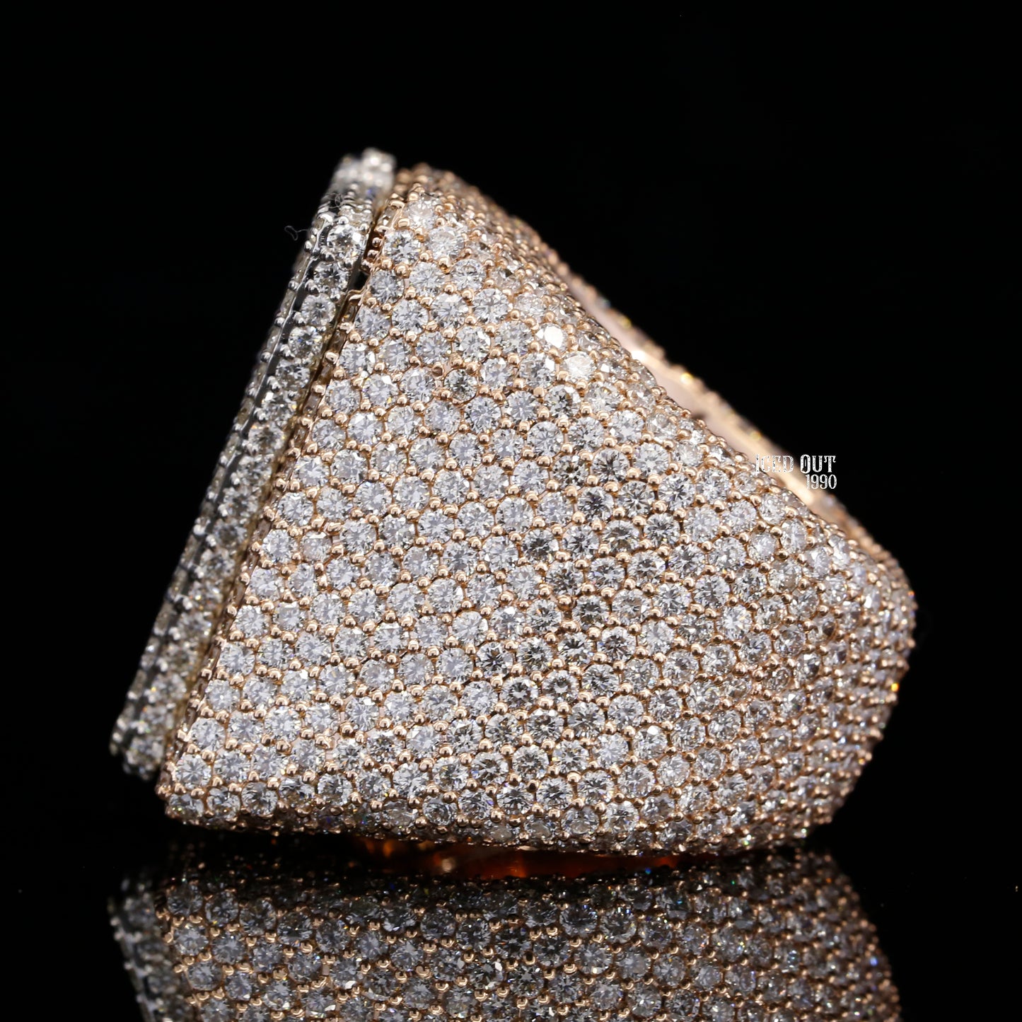 Moissanite Diamond Initial Number 7 Ring