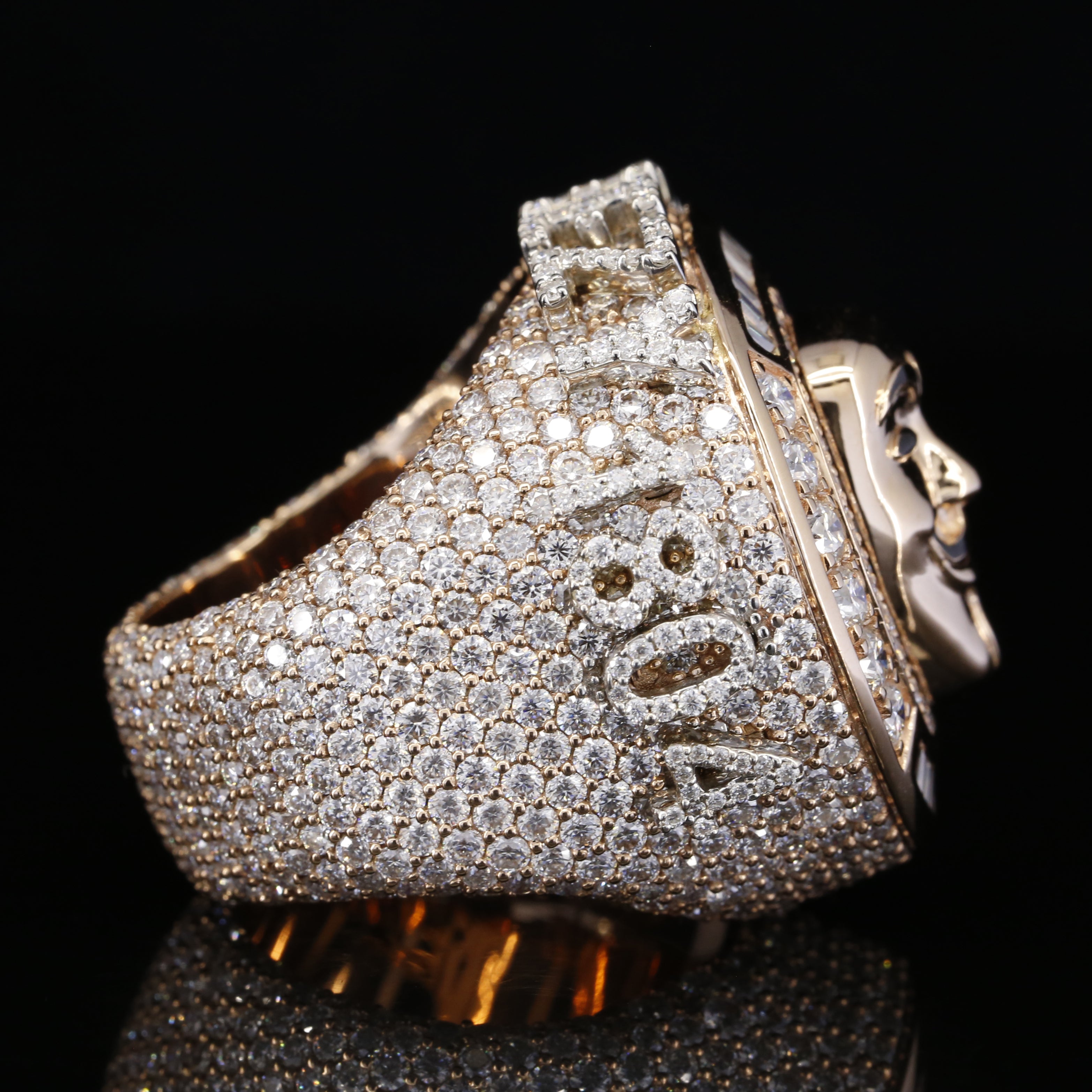 15.56 Carat Moissanite Diamond Women and Men Hip Hop Championship Ring