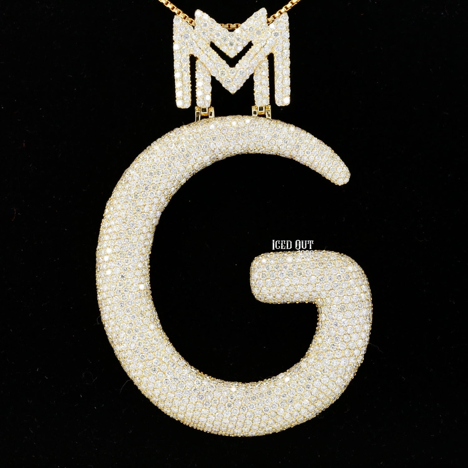 Round Cut Moissanite Customize Hip Hop Pendant