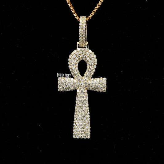 Moissanite Diamond Religious Cross Pendant