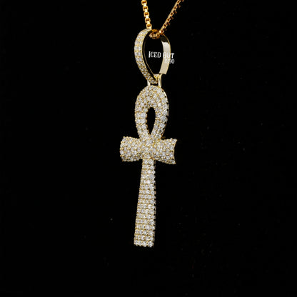 Moissanite Diamond Religious Cross Pendant