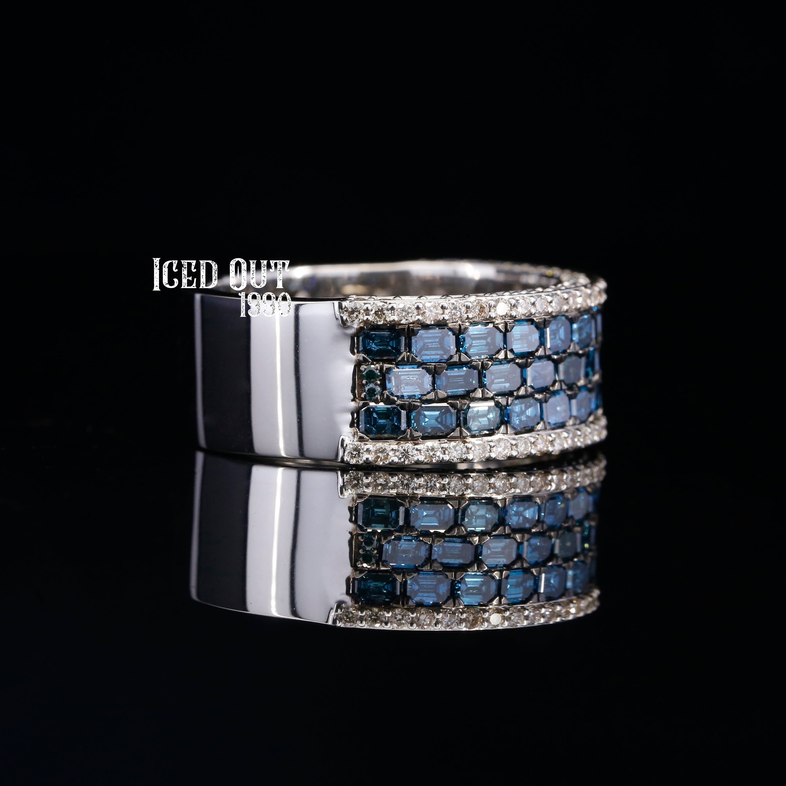 3.50 Iced Out Moissanite Diamond Hip Hop Ring For Women And Men