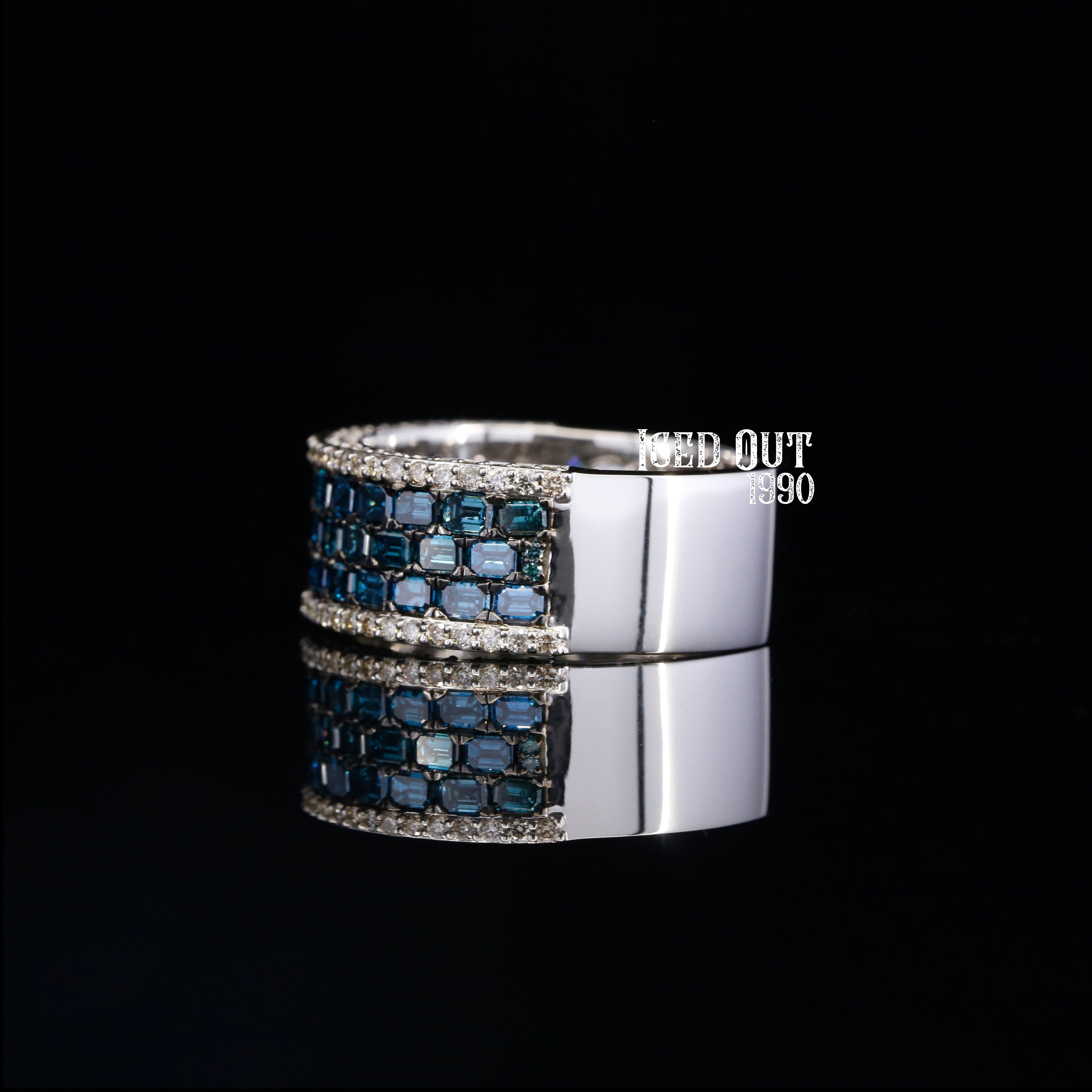 3.50 Iced Out Moissanite Diamond Hip Hop Ring For Women And Men