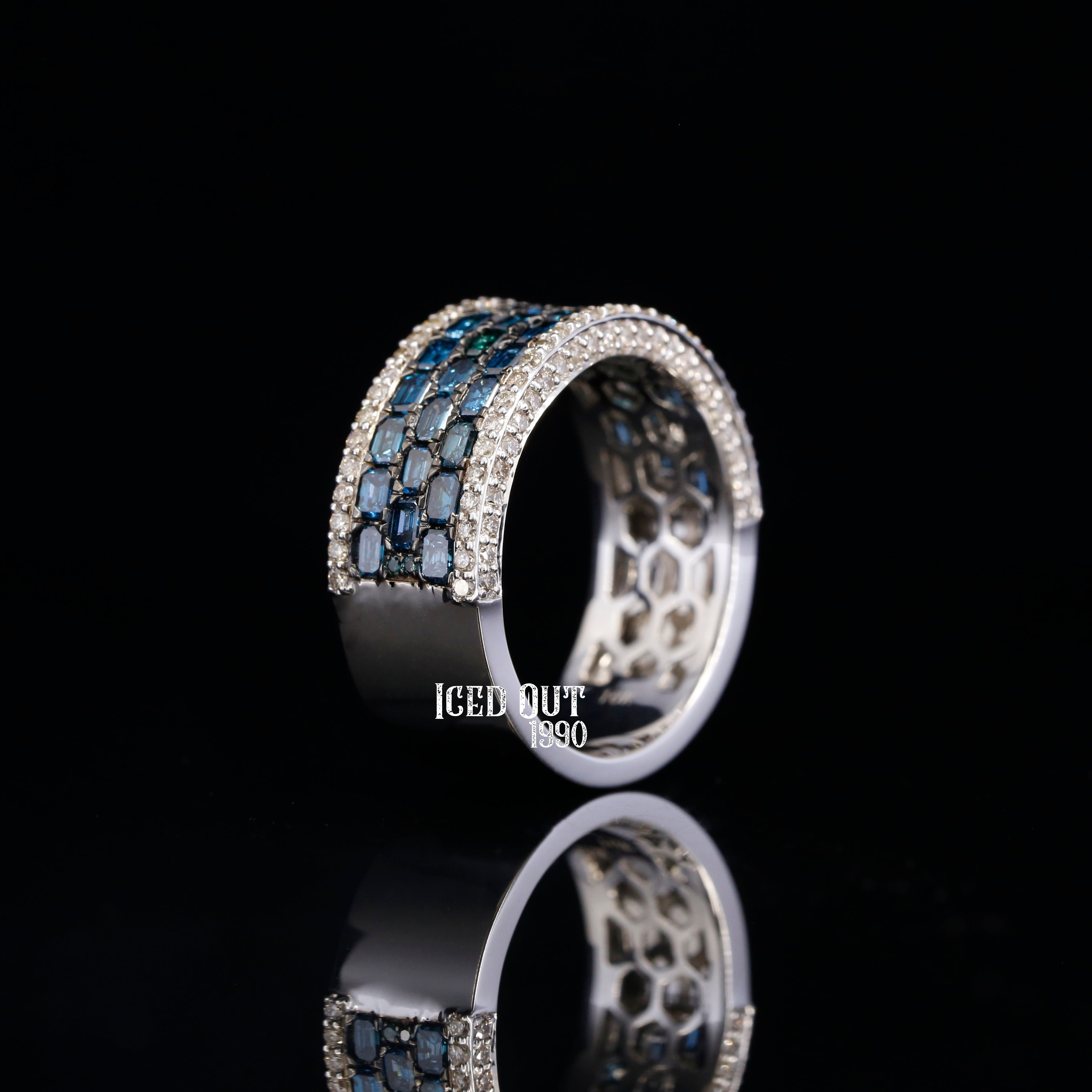 3.50 Iced Out Moissanite Diamond Hip Hop Ring For Women And Men