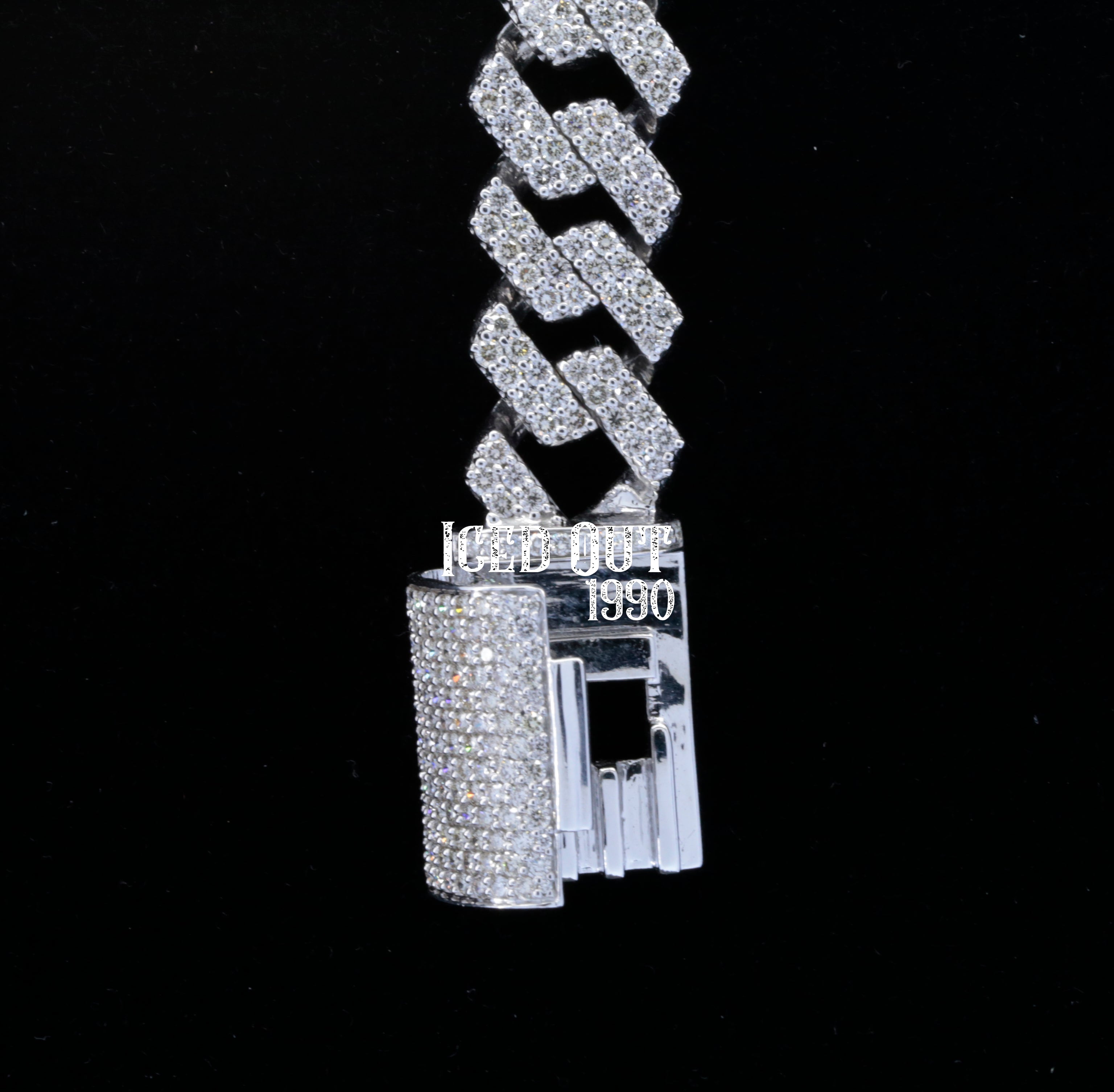 92.75 Carat Moissanite Diamond Hip Hop Iced Out Bracelet