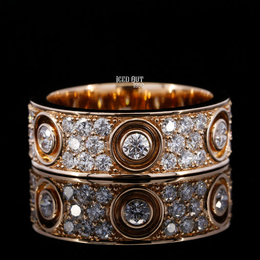 Luxuries Design Moissanite Diamond Eternity Engagement Ring