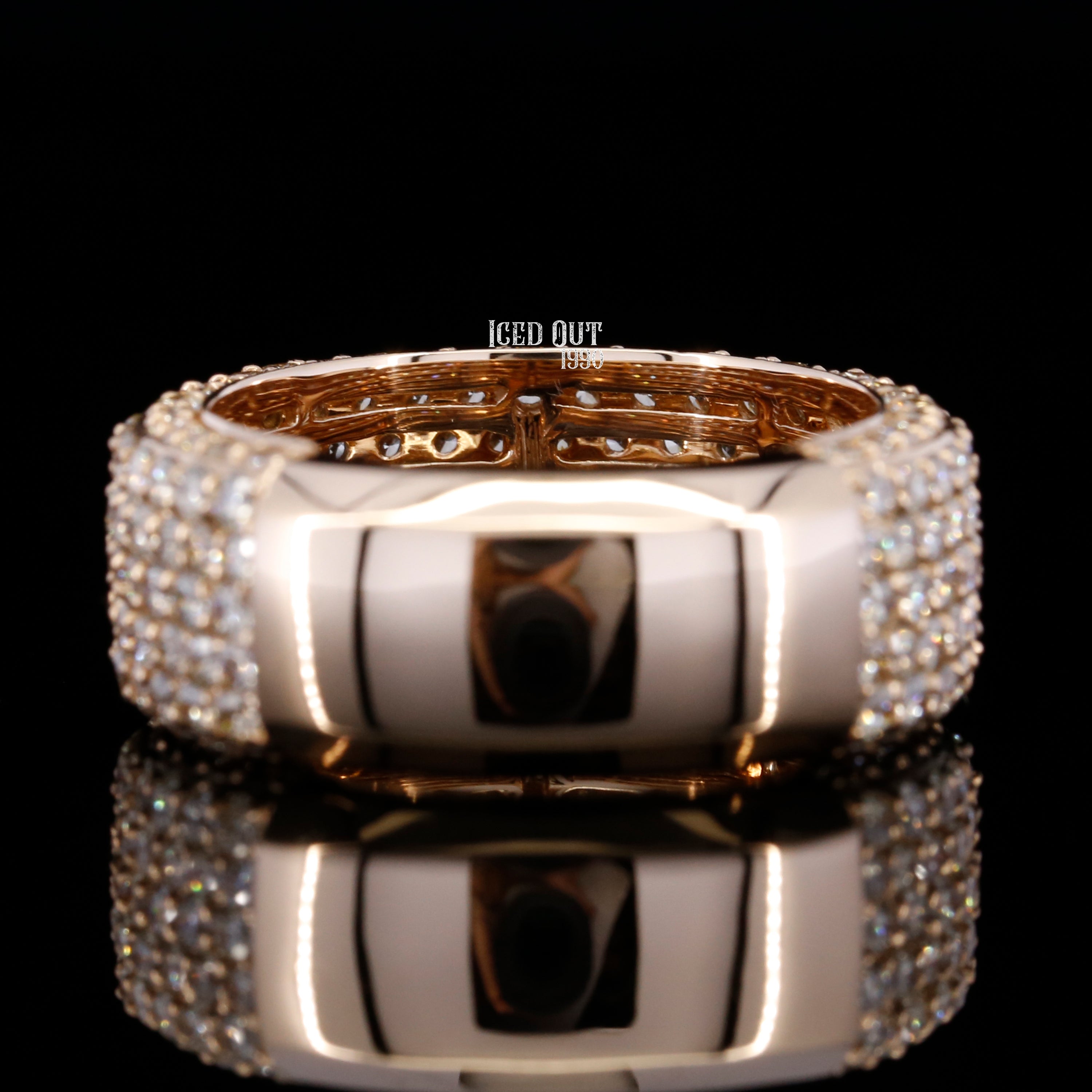 4 Carat Moissanite Pave Men's Band