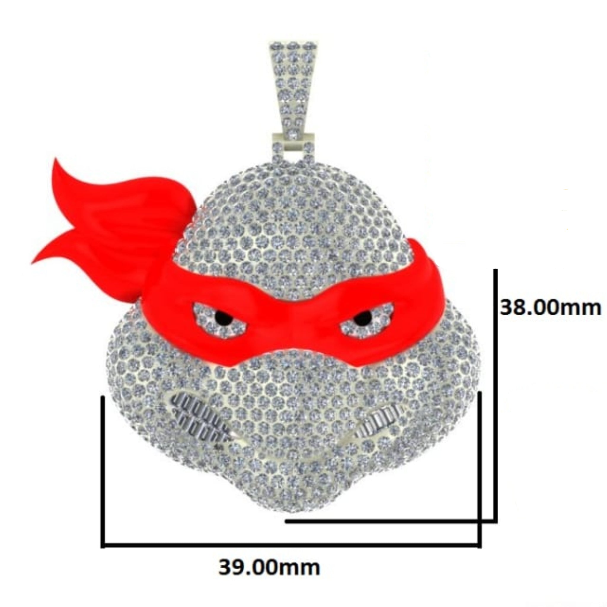 Mutant Ninja Turtles Hip Hop 3D Enamel Pendant