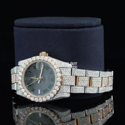 Fabulous Moissanite Diamond Totally Iced Out And Automatic Superior Quality Watch For Women