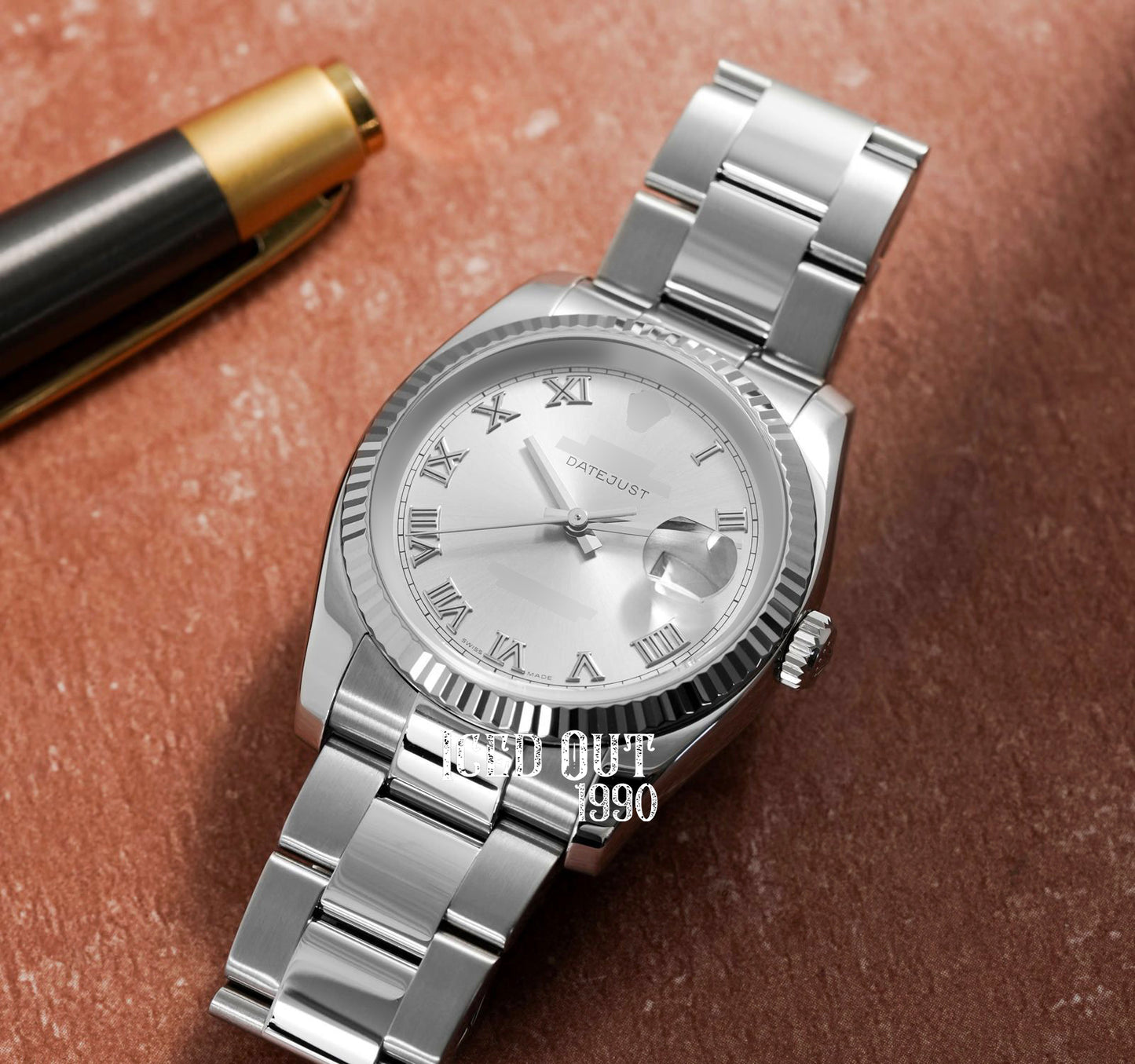 Moissanite Watch in Premium Stainless Steel Formal Watch For Men