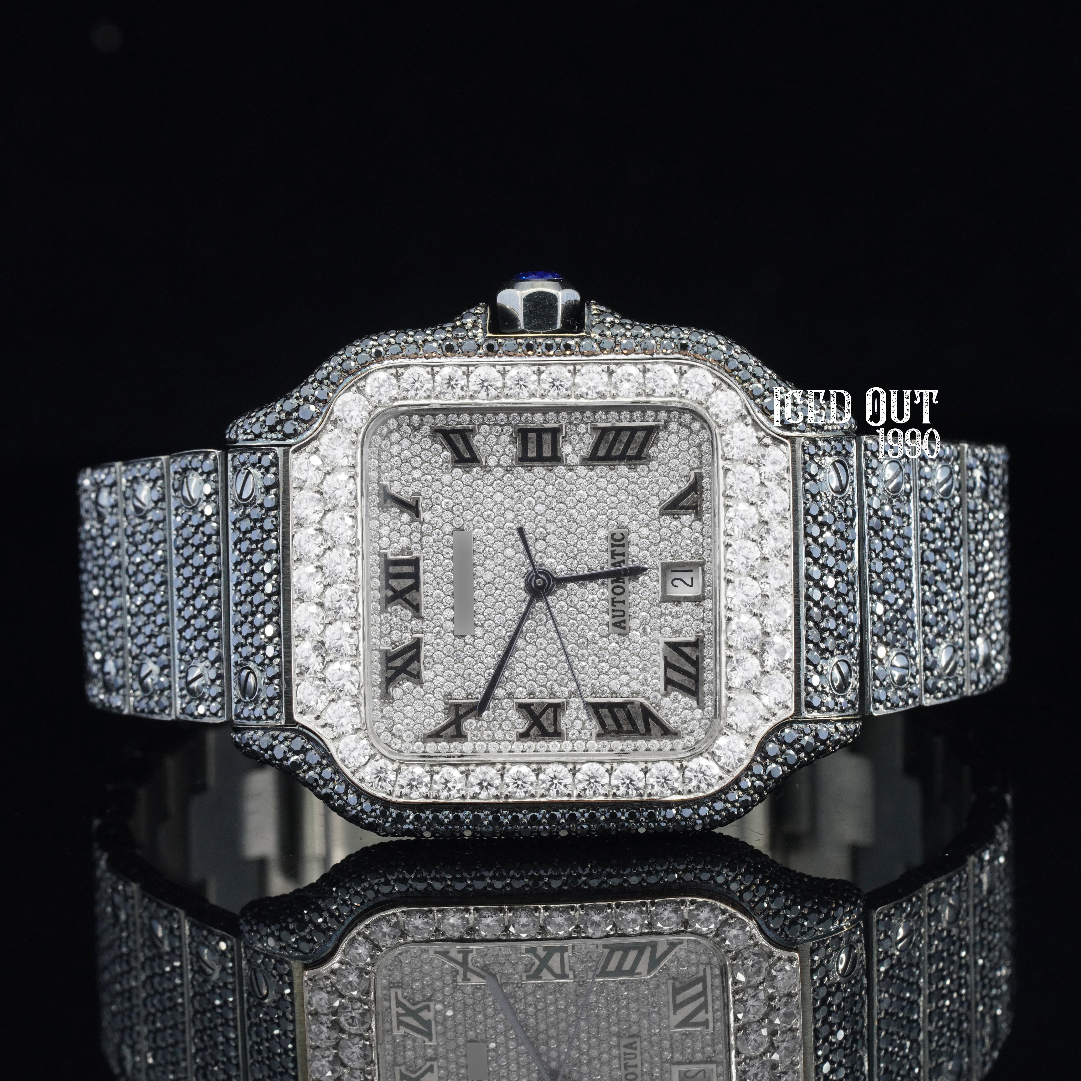 Fabulous Moissanite Diamond Fully Automatic Luxuries Iced Out Stylish Watch