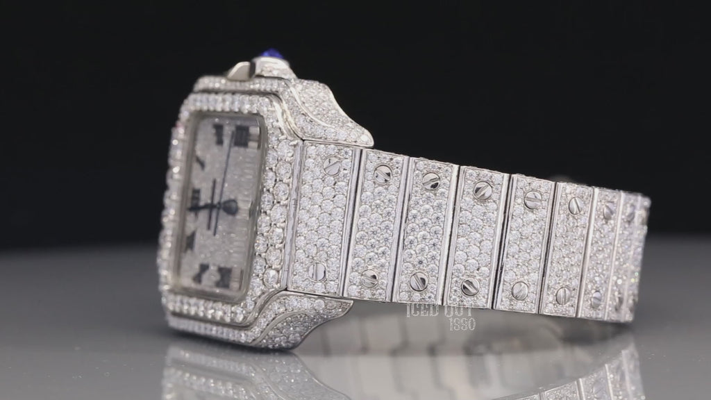 Moissanite Iced Out Hip Hop Watch For Men